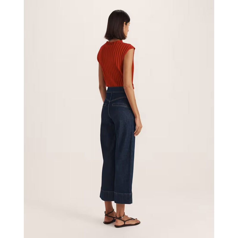 SABA Ava Cropped Wide Leg Jean image number 1